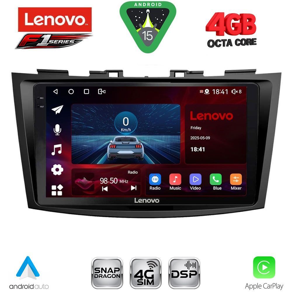 LENOVO SSQ 9685_CPA (9inc) MULTIMEDIA TABLET for SUZUKI SWIFT mod. 2011-2016