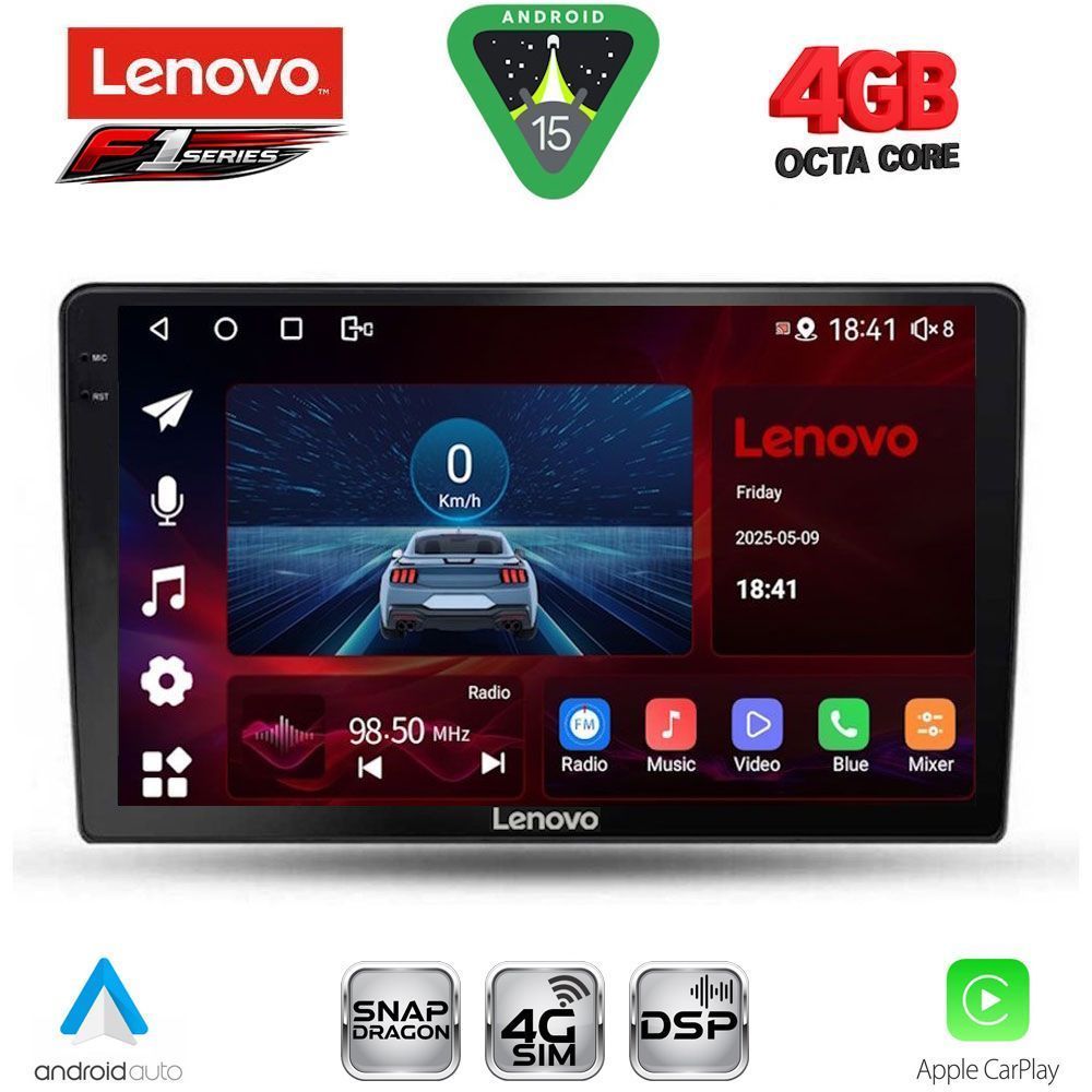 LENOVO SSQ 9702_CPA (9inc) MULTIMEDIA TABLET for TOYOTA AURIS mod. 2007-2012
