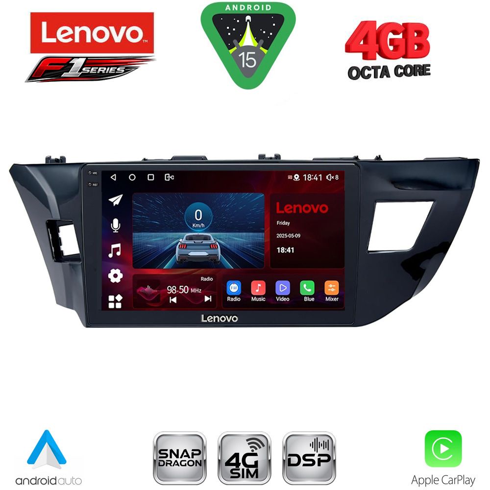 LENOVO SSQ 9714MD_CPA (10inc) MULTIMEDIA TABLET for TOYOTA COROLLA mod. 2013-2016