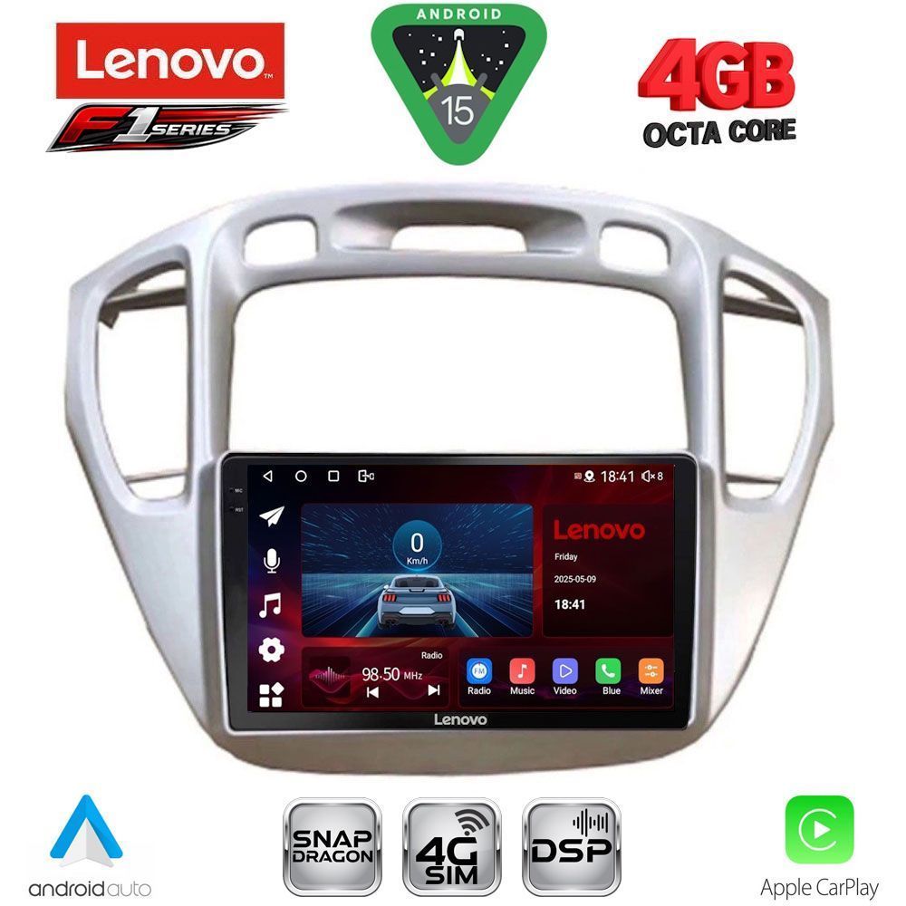 LENOVO SSQ 9718_CPA (9inc) MULTIMEDIA TABLET for TOYOTA HIGHLANDER mod. 2002-2009