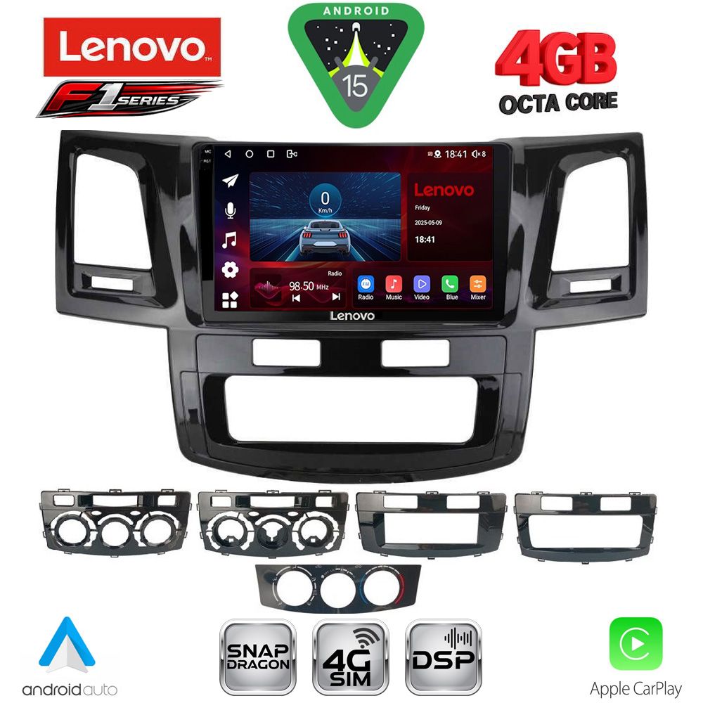 LENOVO SSQ 9720_CPA (9inc) MULTIMEDIA TABLET for TOYOTA HILUX mod. 2005-2016