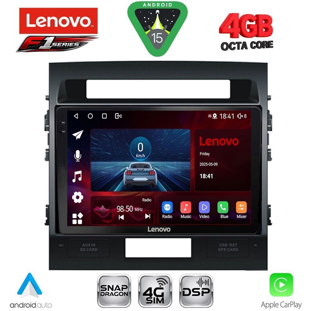LENOVO SSQ 9724_CPA (10inc) MULTIMEDIA TABLET for TOYOTA LAND CRUISER mod. 2008-2015