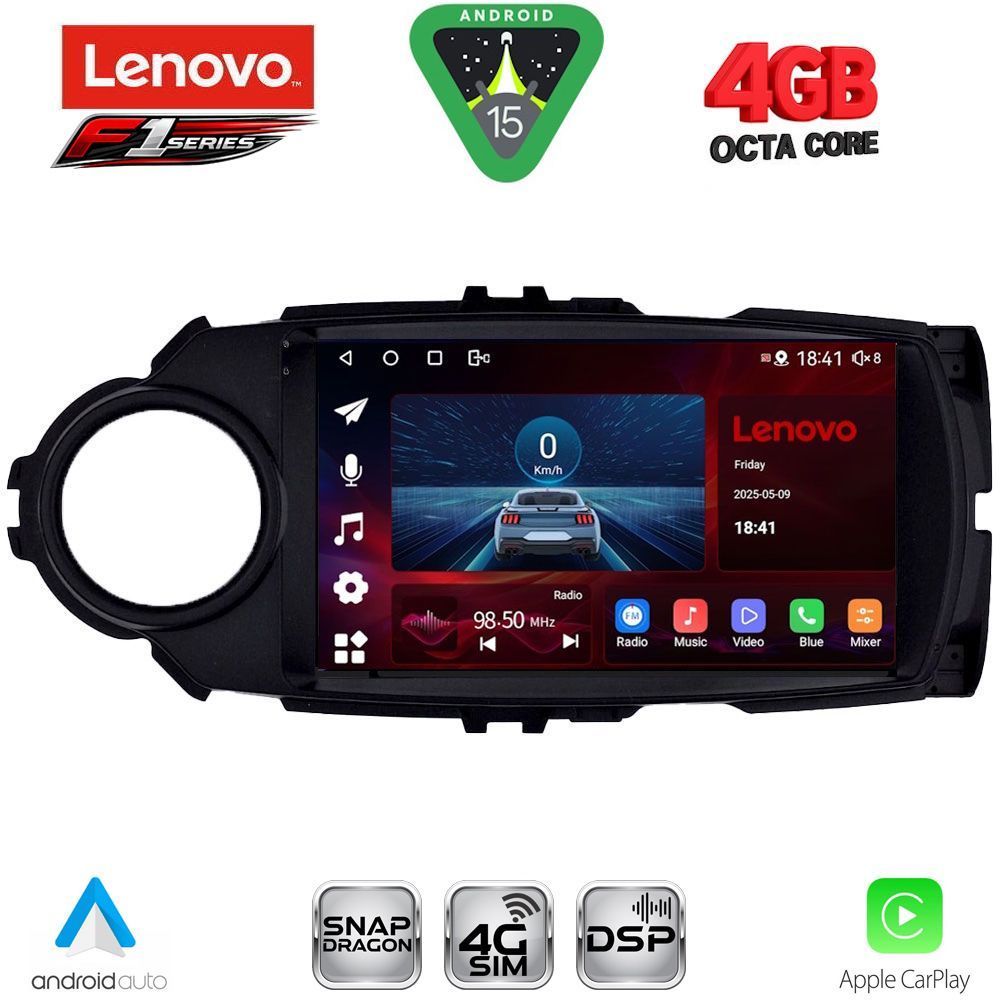 LENOVO SSQ 9737FL_CPA (9inc) MULTIMEDIA TABLET for TOYOTA YARIS mod. 2015-2020