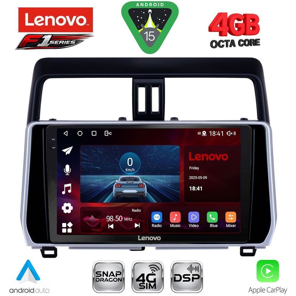 LENOVO SSQ 9739_CPA (10inc) MULTIMEDIA TABLET for TOYOTA LAND CRUISER - PRADO mod. 2019-2023