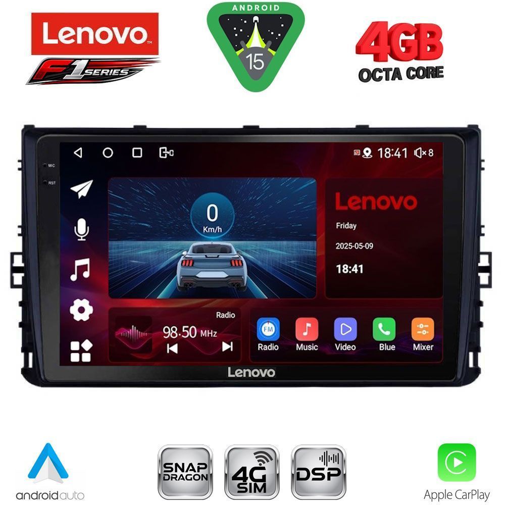 LENOVO SSQ 9758_CPA (9inc) MULTIMEDIA TABLET for VW POLO – TROC – TCROSS - TAIGO mod. 2017-2026