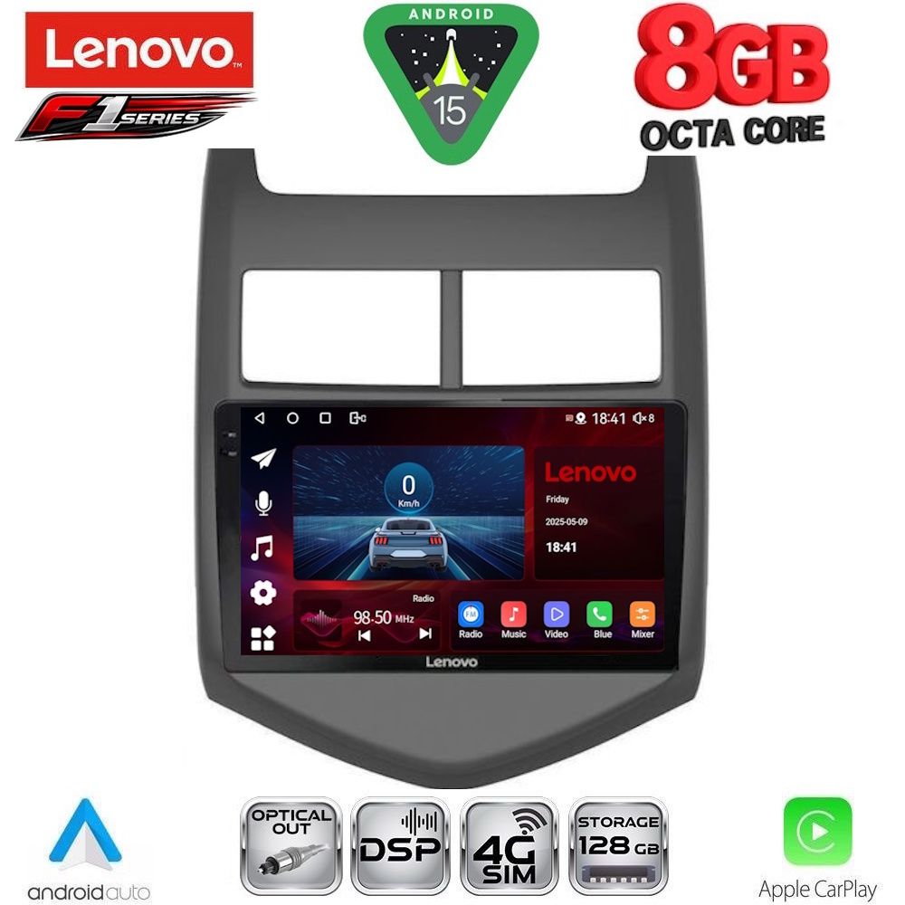 LENOVO SSR 10074_CPA (9inc) MULTIMEDIA TABLET for CHEVROLET AVEO mod. 2011-2014