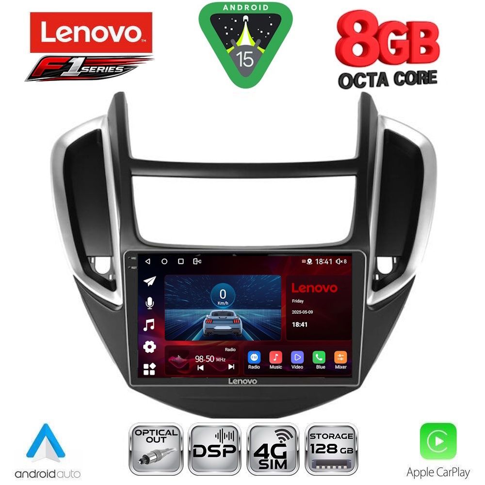 LENOVO SSR 10080_CPA (9inc) MULTIMEDIA TABLET for CHEVROLET TRAX mod. 2014-2022