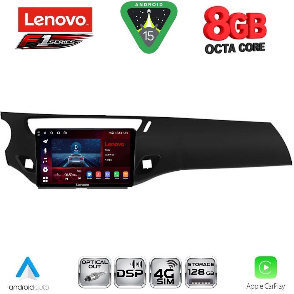 LENOVO SSR 10092BL_CPA (9inc) MULTIMEDIA TABLET for CITROEN C3 - DS3 mod. 2009-2016 (BLACK)