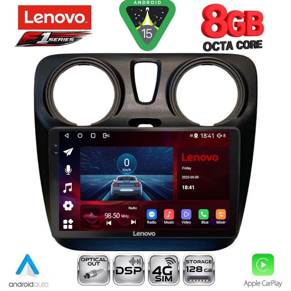 LENOVO SSR 10112_CPA (9inc) MULTIMEDIA TABLET for DACIA DOKKER 2012-2022
