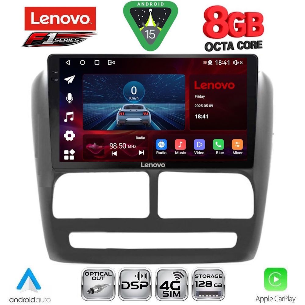 LENOVO SSR 10137_CPA (9inc) MULTIMEDIA TABLET for FIAT DOBLO mod. 2010-2015
