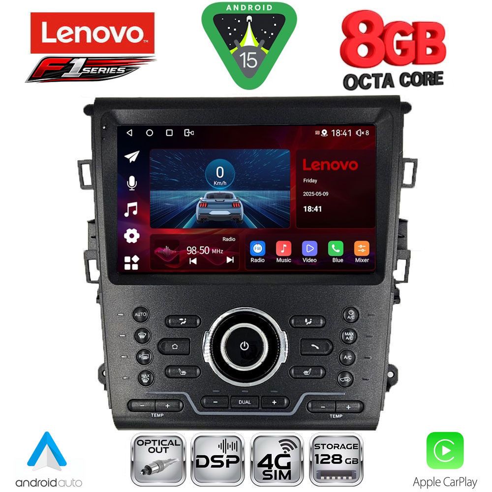 LENOVO SSR 10164_CPA CLIMA (9inc) MULTIMEDIA TABLET for FORD MONDEO mod. 2014-2023