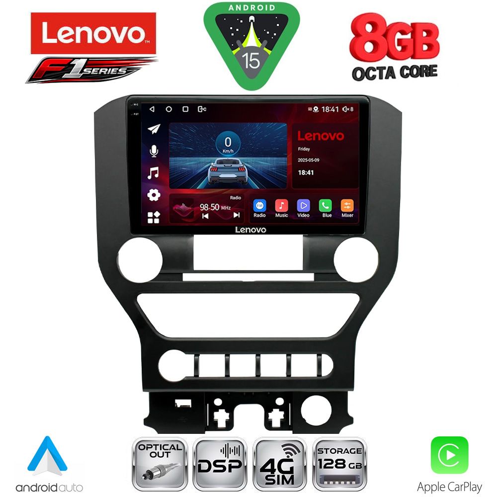 LENOVO SSR 10166_CPA 4BUT (9inc) MULTIMEDIA TABLET for FORD MUSTANG mod. 2015-2020