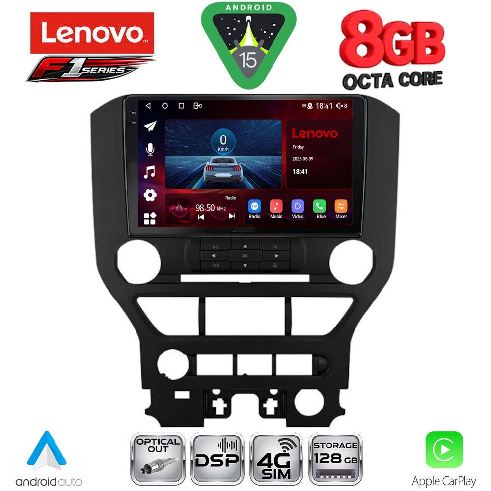 LENOVO SSR 10166_CPA 3BUT (9inc) MULTIMEDIA TABLET for FORD MUSTANG mod. 2015-2020