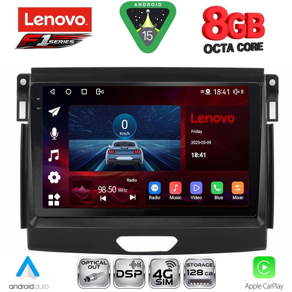 LENOVO SSR 10172A_CPA (9inc) MULTIMEDIA TABLET for FORD RANGER mod. 2015-2018
