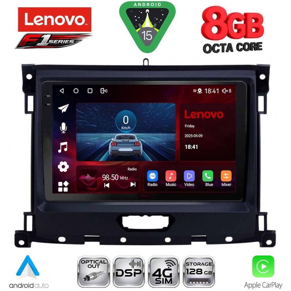 LENOVO SSR 10173_CPA (9inc) MULTIMEDIA TABLET for FORD RANGER mod. 2018-2023