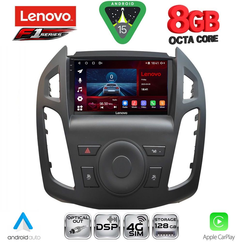 LENOVO SSR 10176_CPA (9inc) MULTIMEDIA TABLET for FORD TRANSIT CONNECT mod. 2013-2018
