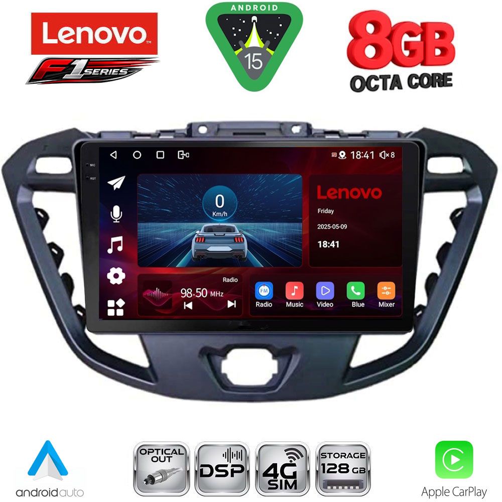 LENOVO SSR 10177_CPA (9inc) MULTIMEDIA TABLET for FORD TRANSIT CUSTOM | TOURNEO CUSTOM mod. 2013-2019
