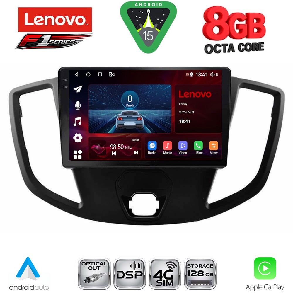 LENOVO SSR 10179_CPA (9inc) MULTIMEDIA TABLET for FORD TRANSIT mod. 2014-2020