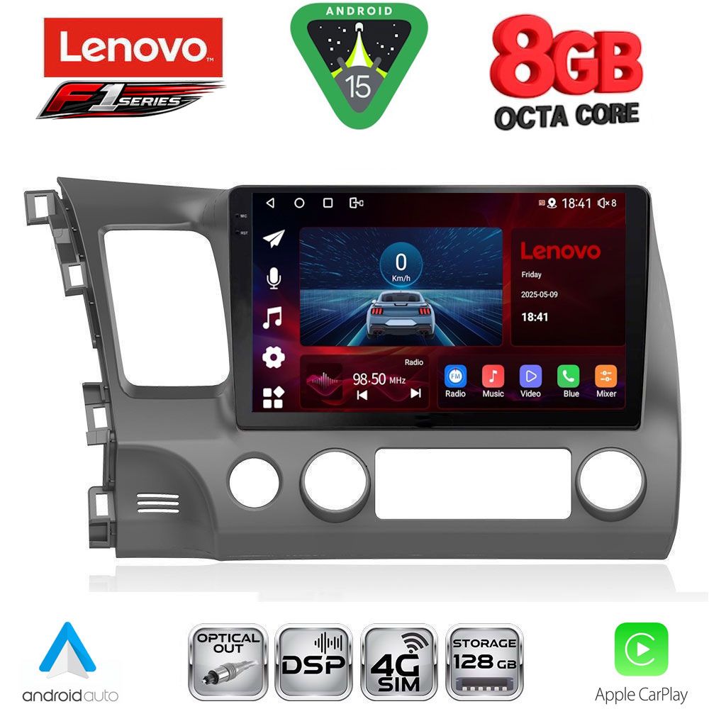 LENOVO SSR 10188_CPA (10inc) MULTIMEDIA TABLET for HONDA CIVIC 4D mod. 2006-2012