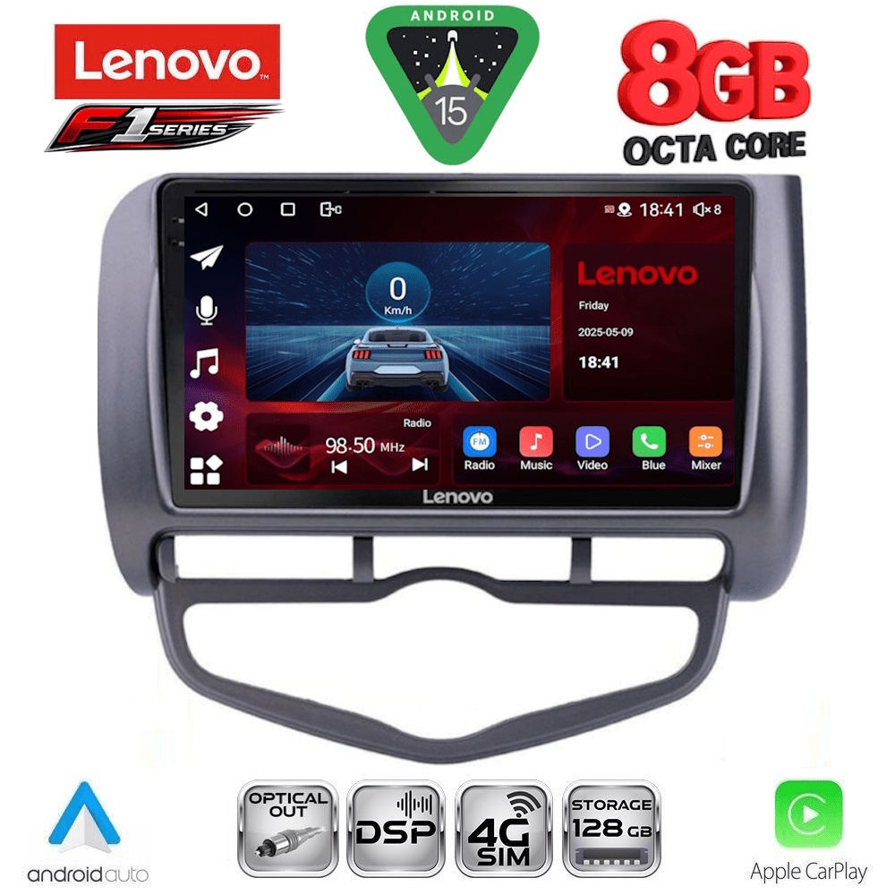 LENOVO SSR 10210_CPA CLIMA (9inc) MULTIMEDIA TABLET for HONDA JAZZ mod. 2002-2008