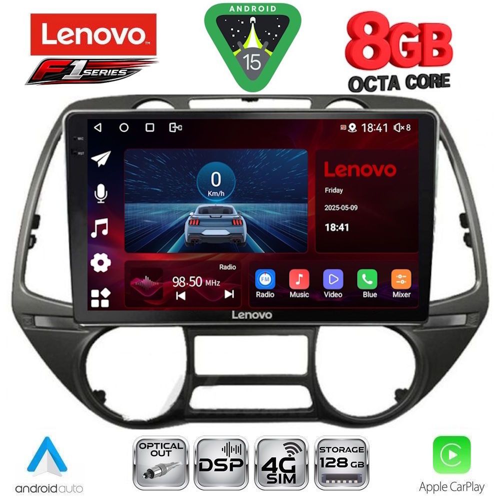 LENOVO SSR 10226_CPA (9inc) MULTIMEDIA TABLET for HYUNDAI i20 mod. 2008-2014