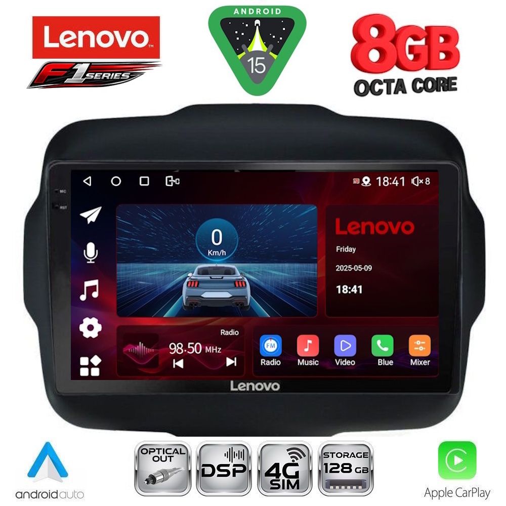 LENOVO SSR 10290_CPA (9inc) MULTIMEDIA TABLET for JEEP RENEGADE mod. 2014-2022