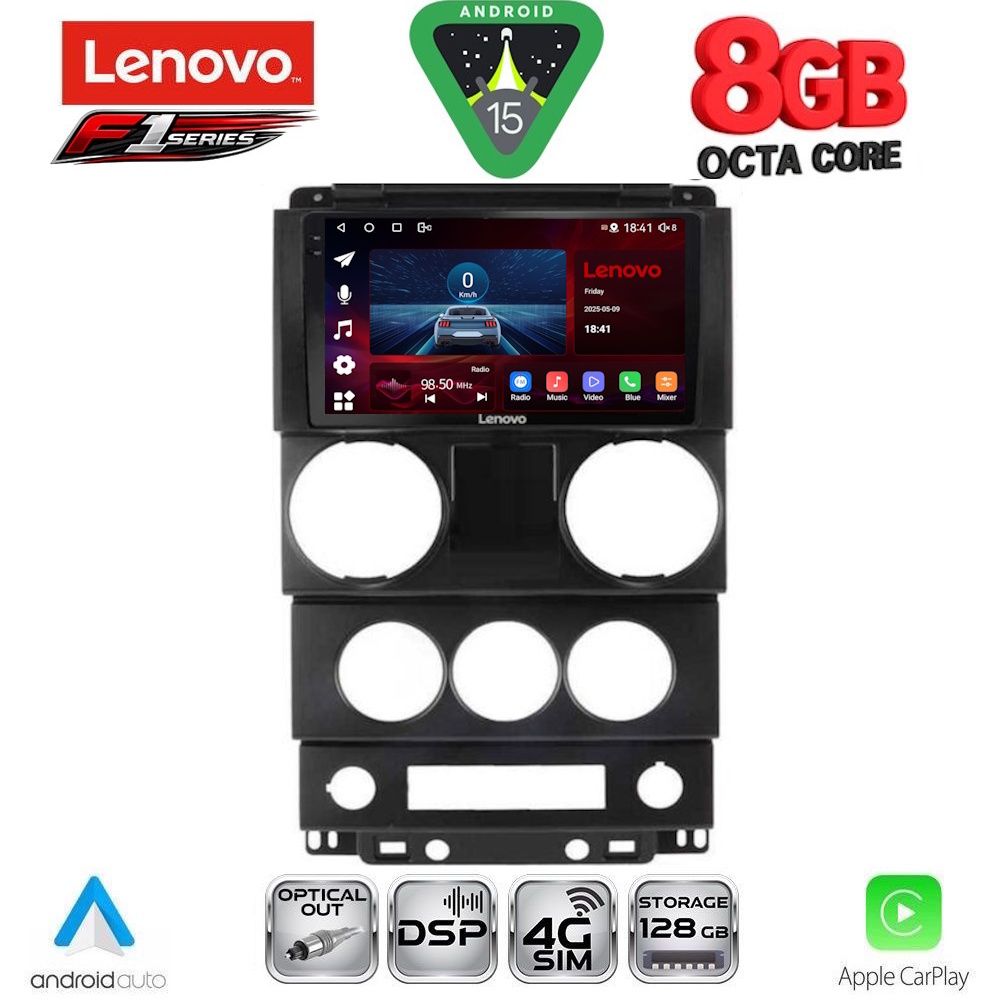 LENOVO SSR 10292_CPA (9inc) MULTIMEDIA TABLET for JEEP WRANGLER mod. 2006-2011