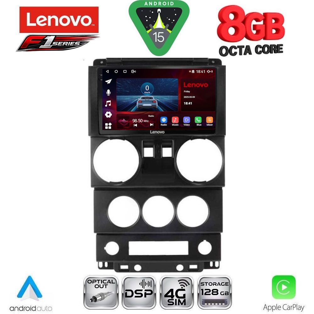 LENOVO SSR 10293_CPA (9inc) MULTIMEDIA TABLET for JEEP WRANGLER mod. 2006-2011