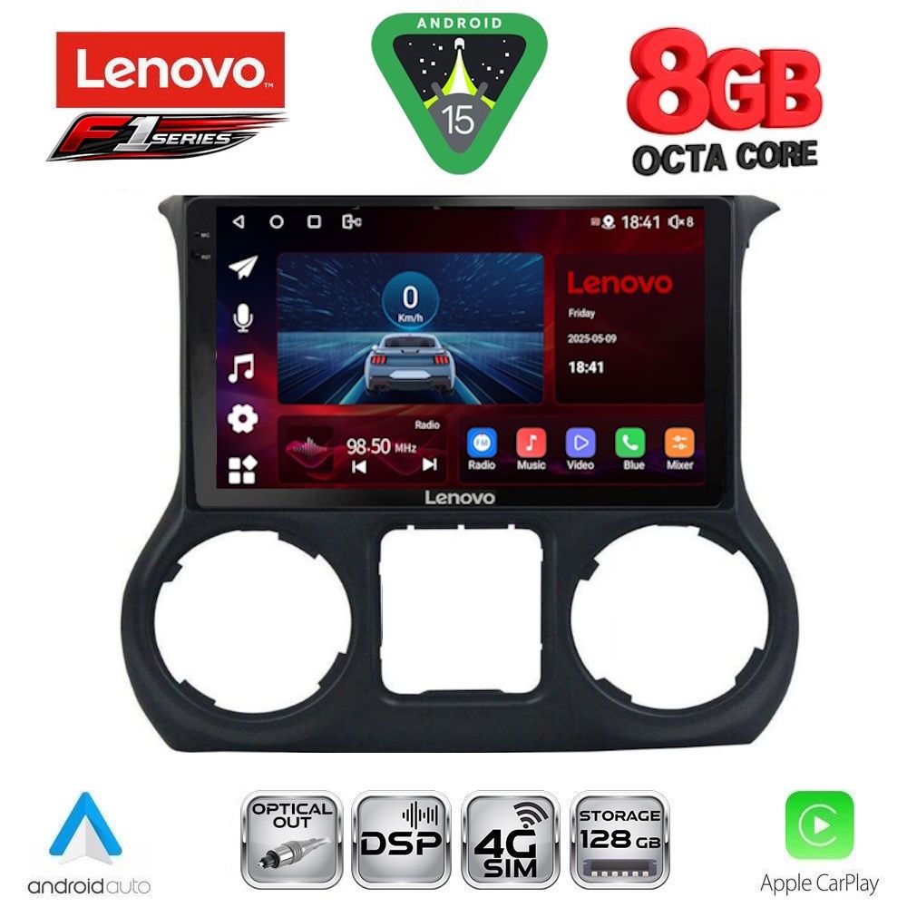 LENOVO SSR 10295_CPA (10inc) MULTIMEDIA TABLET for JEEP WRANGLER mod. 2011-2014
