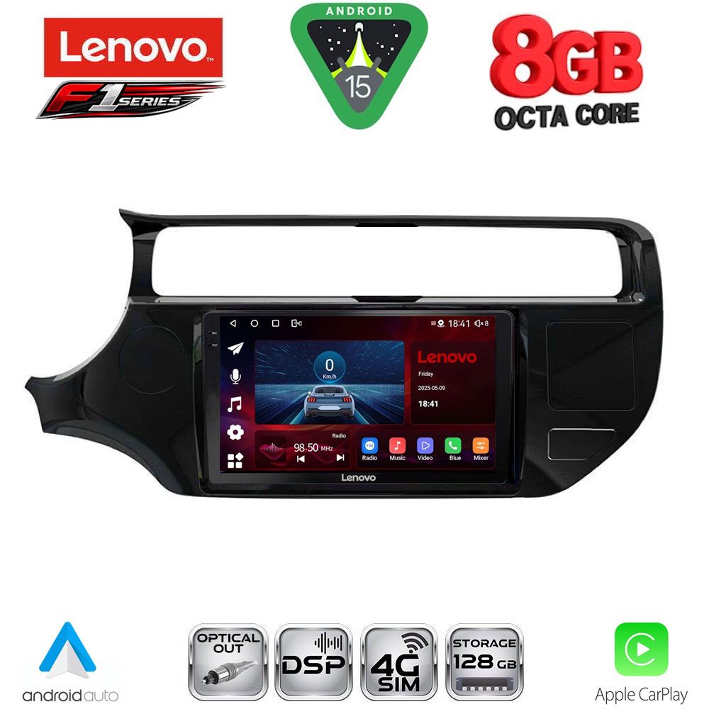 LENOVO SSR 10315_CPA (9inc) MULTIMEDIA TABLET for KIA RIO mod. 2015-2018