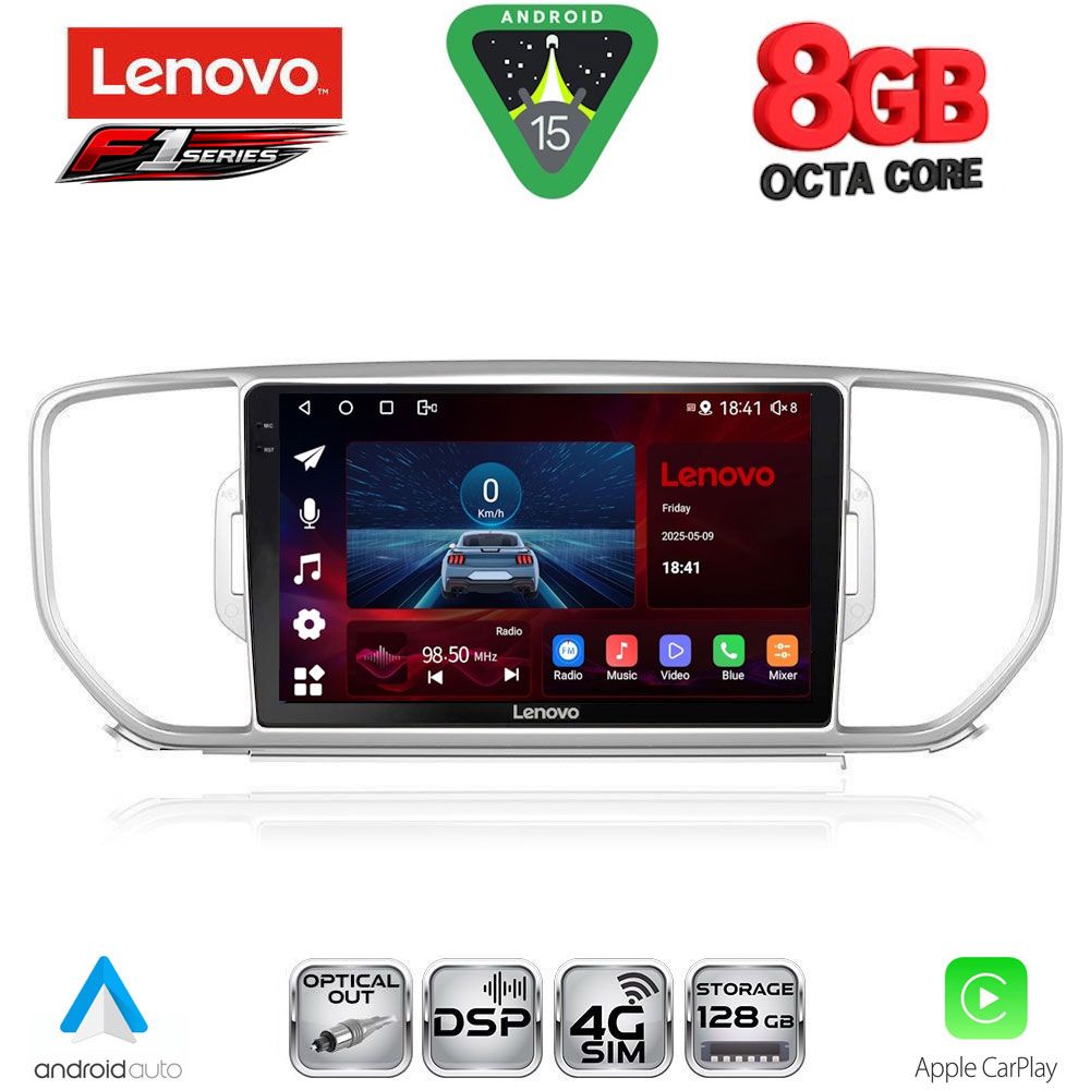 LENOVO SSR 10326_CPA (9inc) MULTIMEDIA TABLET for KIA SPORTAGE mod. 2015-2018