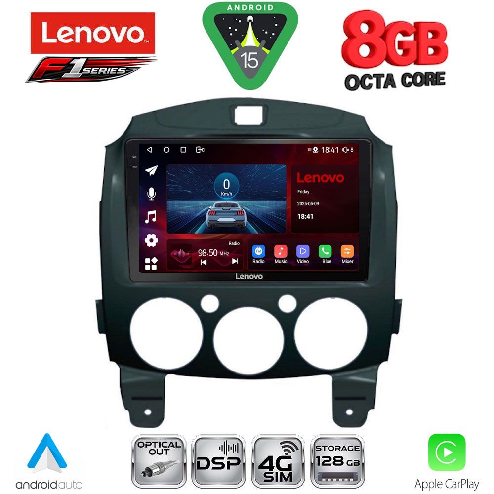 LENOVO SSR 10361_CPA (9inc) MULTIMEDIA TABLET for MAZDA 2  mod. 2007-2014