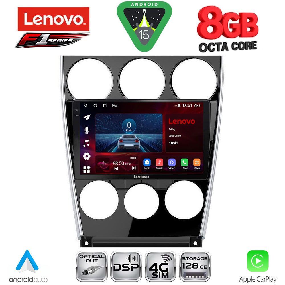 LENOVO SSR 10375_CPA (9inc) MULTIMEDIA TABLET for MAZDA 6 (FACELIFT) mod. 2005-2008