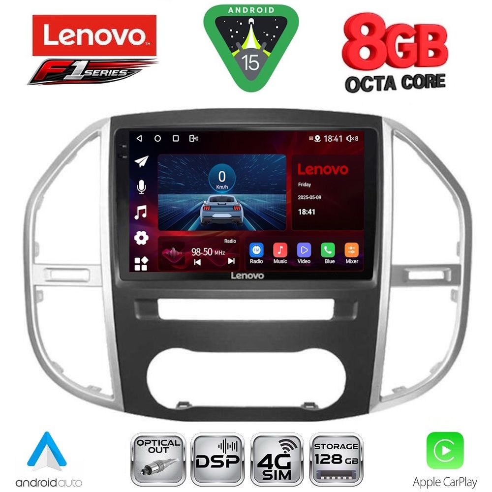 LENOVO SSR 10429_CPA (10inc) MULTIMEDIA TABLET for MERCEDES VITO – VIANO (W447) mod. 2015-2024
