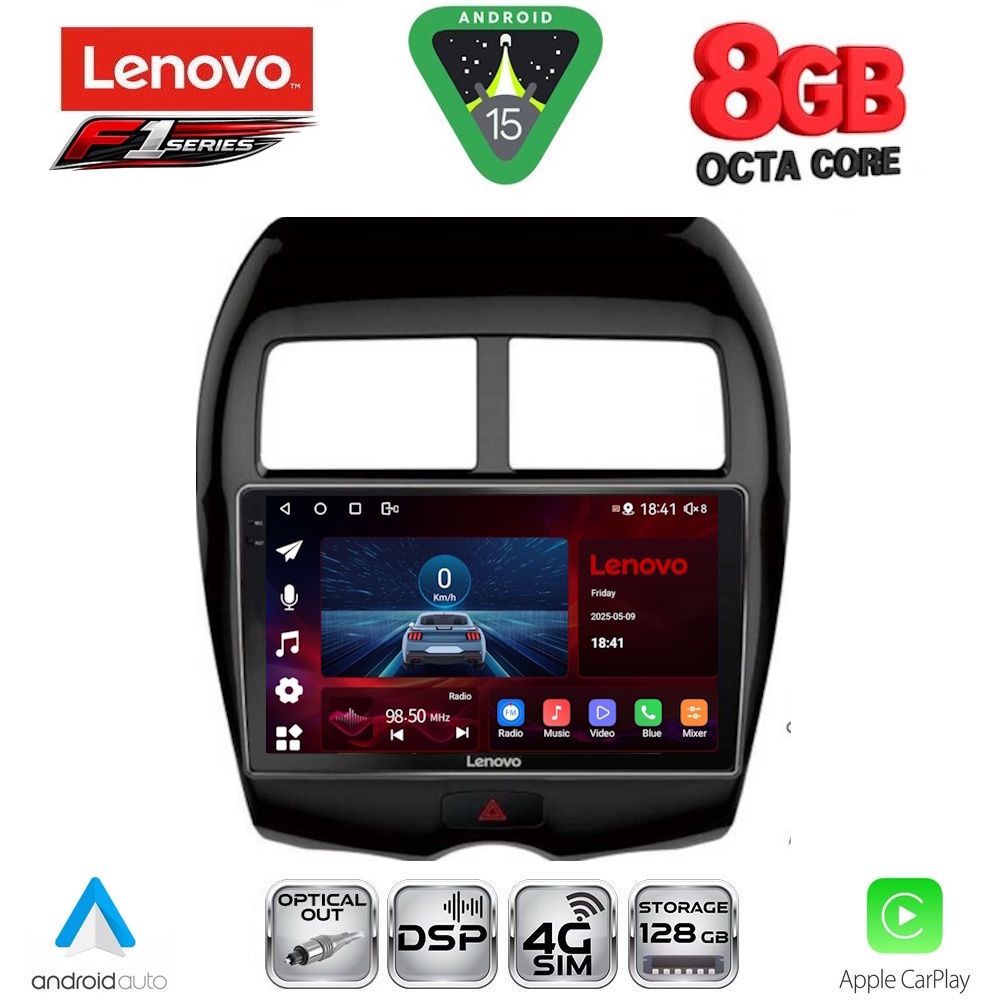 LENOVO SSR 10430_CPA (10inc) MULTIMEDIA TABLET for MITSUBISHI ASX mod. 2009-2020 - PEUGEOT 4008 mod. 2012-2018