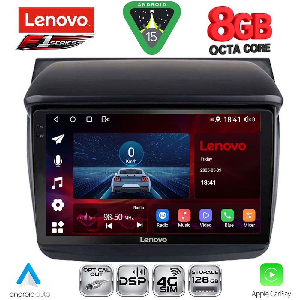 LENOVO SSR 10436_CPA (9inc) MULTIMEDIA TABLET for MITSUBISHI L200 mod. 2006-2015