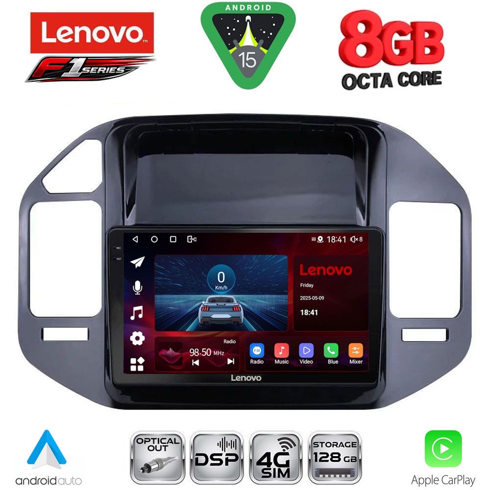 LENOVO SSR 10444_CPA (9inc) MULTIMEDIA TABLET for MITSUBISHI PAJERO mod. 1999-2006