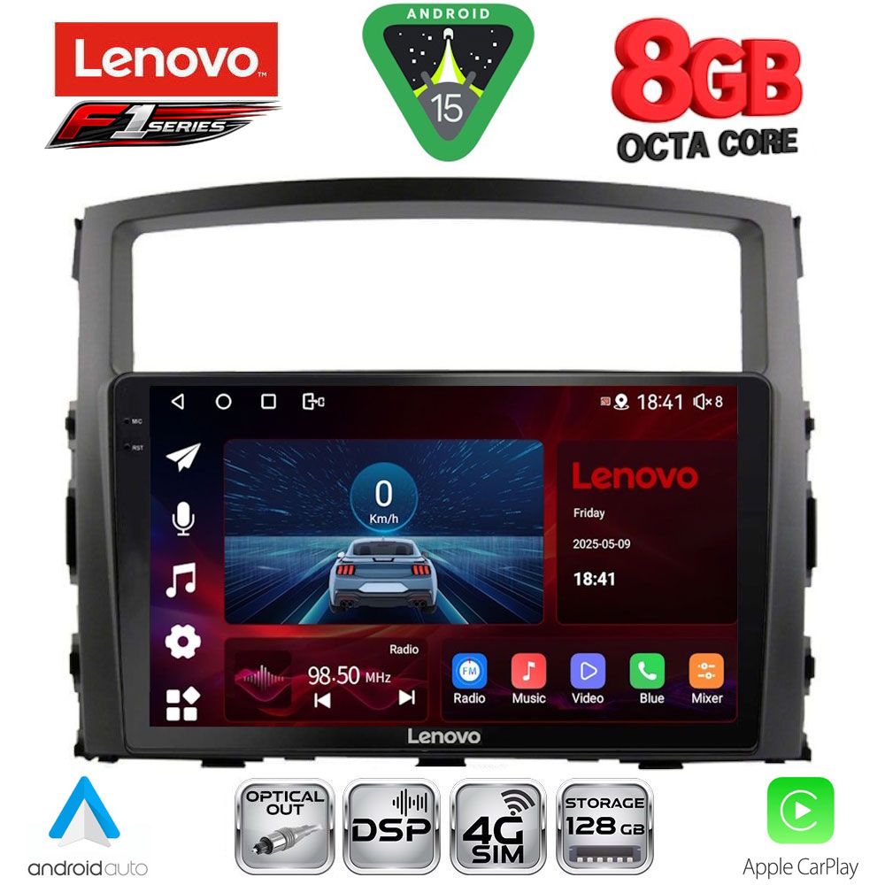 LENOVO SSR 10446_CPA (9inc) MULTIMEDIA TABLET for MITSUBISHI PAJERO mod. 2006-2013