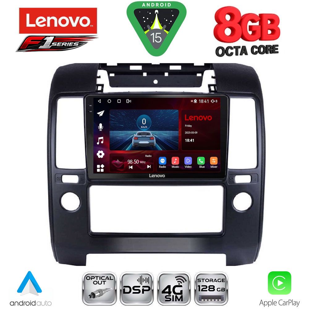LENOVO SSR 10454_CPA A/C (9inc) MULTIMEDIA TABLET for NISSAN NAVARA D40 mod. 2006-2011 με A/C