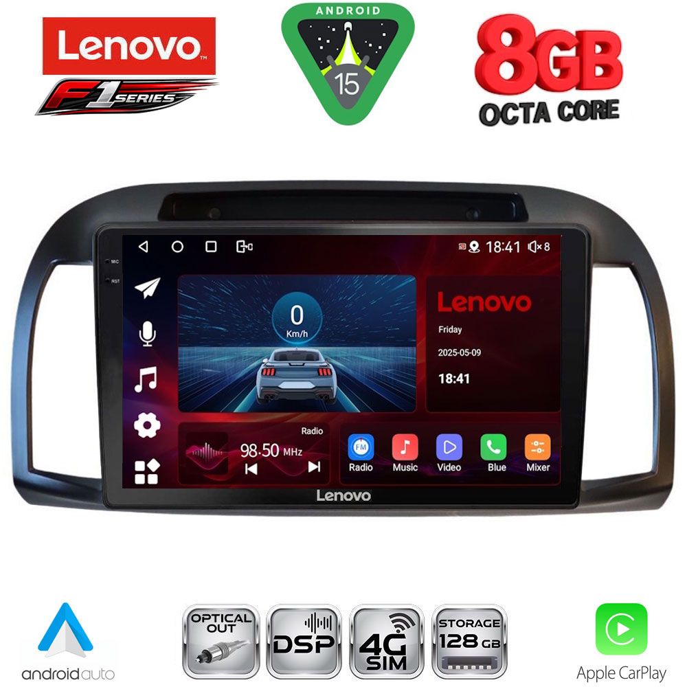 LENOVO SSR 10457BL_CPA (9inc) MULTIMEDIA TABLET for NISSAN MICRA K12 mod. 2002-2010 (BLACK)