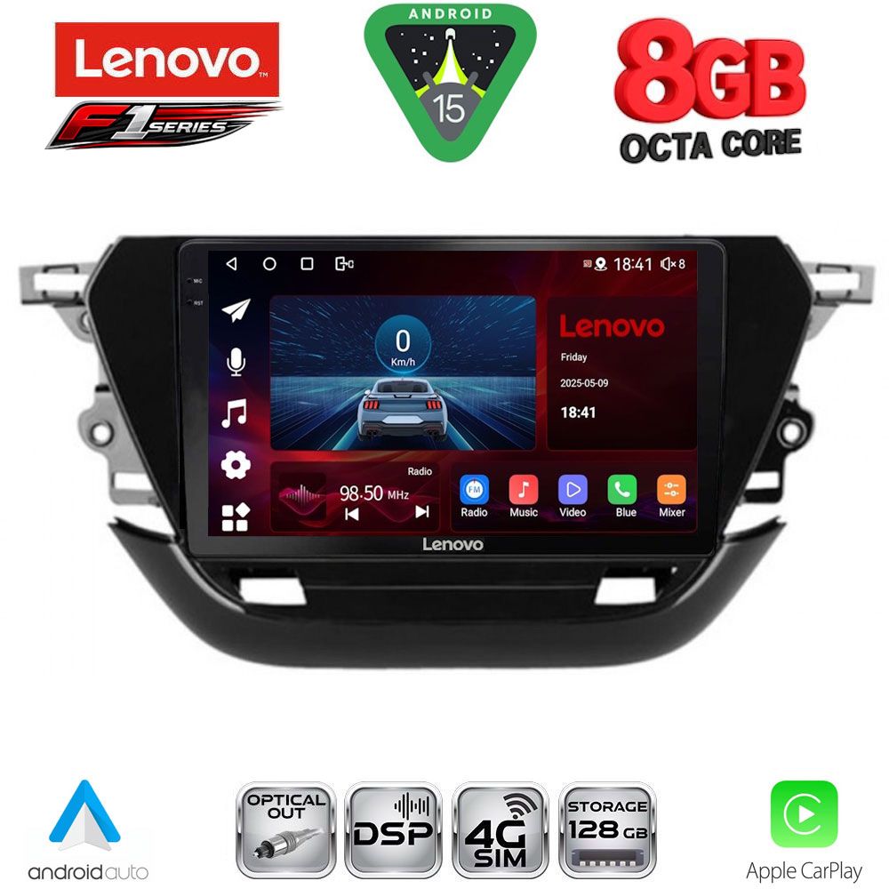 LENOVO SSR 10487_CPA (9inc) MULTIMEDIA TABLET for OPEL CORSA F mod. 2019-2024