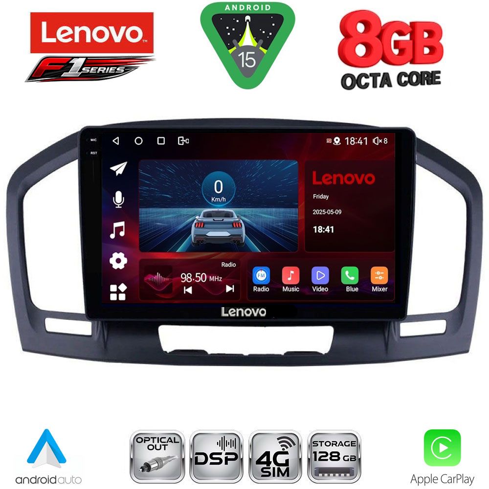 LENOVO SSR 10491BL_CPA (9inc) MULTIMEDIA TABLET for OPEL INSIGNIA mod. 2008-2013 (BLACK)