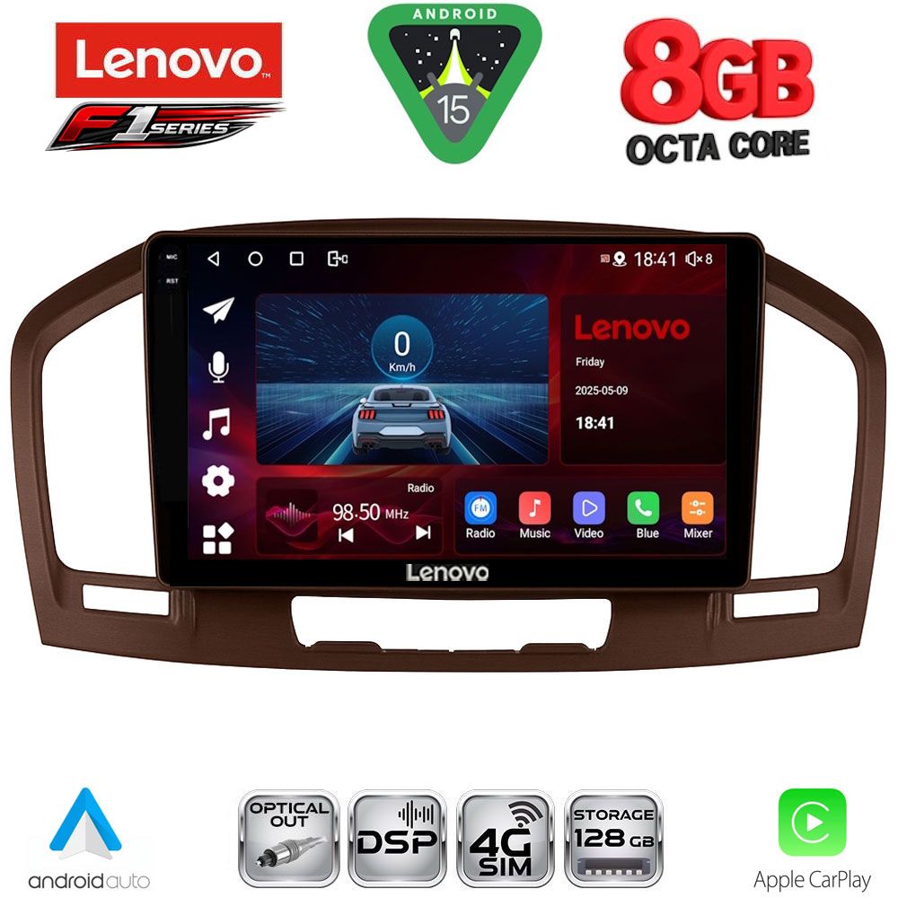 LENOVO SSR 10491BR_CPA (9inc) MULTIMEDIA TABLET for OPEL INSIGNIA mod.2008-2013 (BROWN)