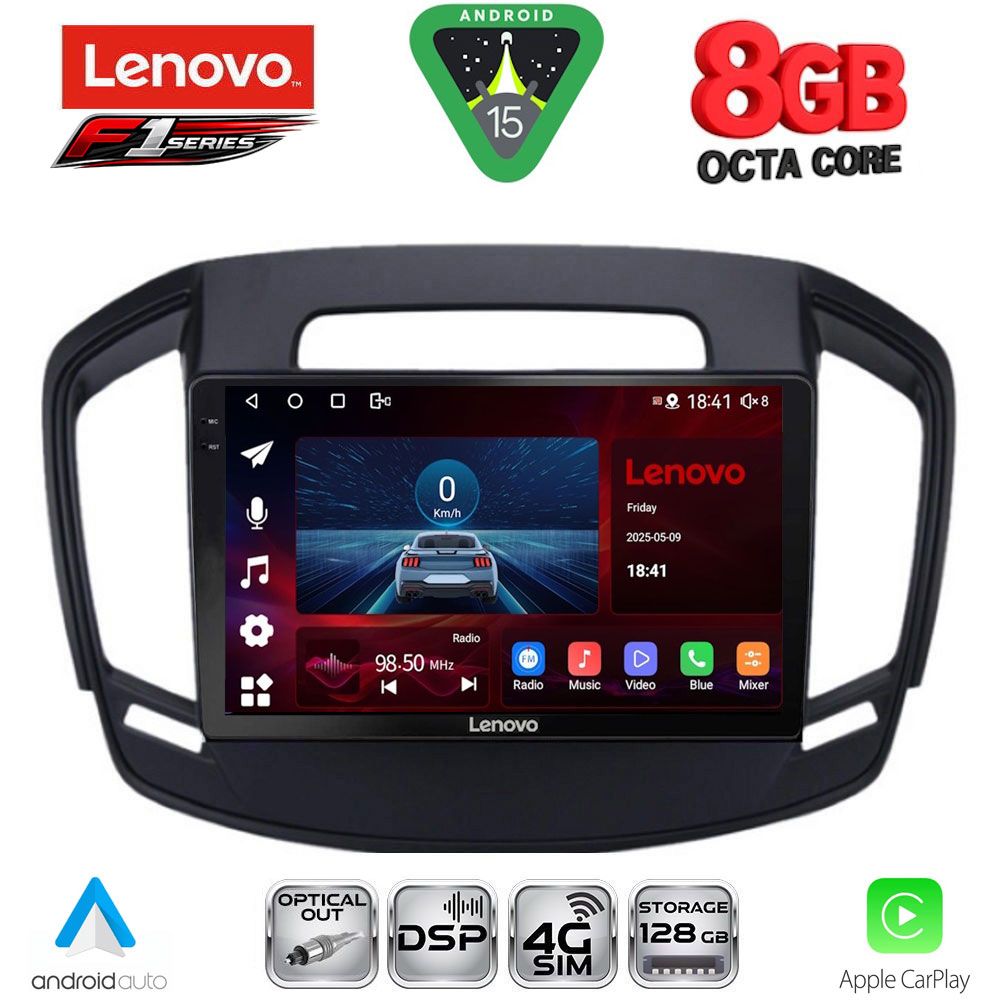LENOVO SSR 10492_CPA (9inc) MULTIMEDIA TABLET for OPEL INSIGNIA mod.2014-2017