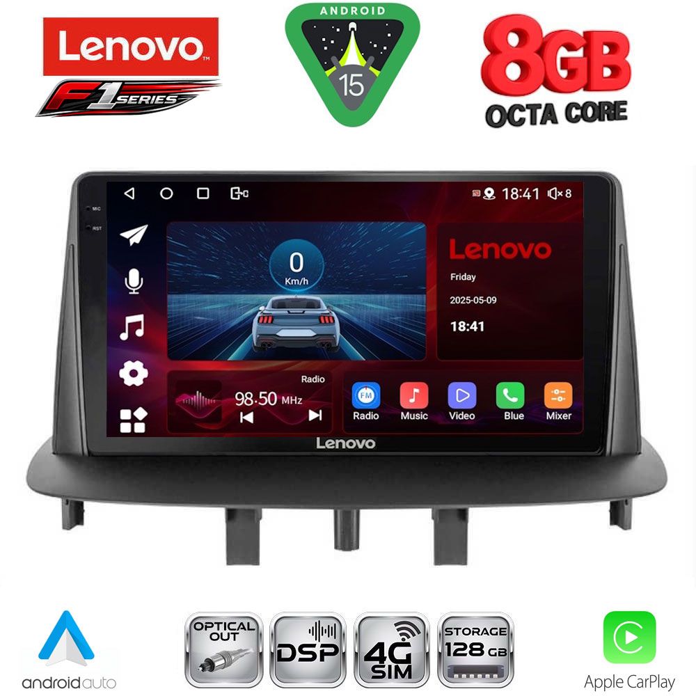 LENOVO SSR 10556_CPA (9inc) MULTIMEDIA TABLET for RENAULT MEGANE 3 mod. 2009-2016