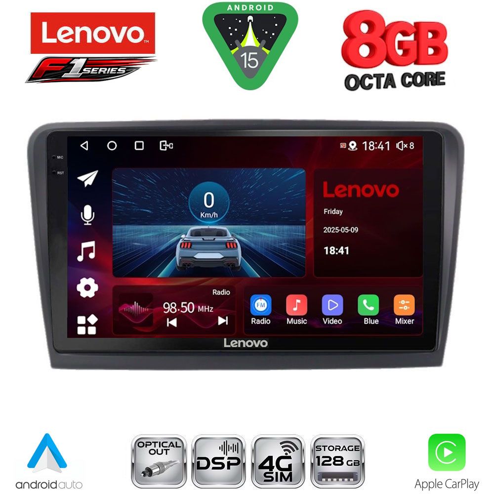 LENOVO SSR 10601_CPA (9inc) MULTIMEDIA TABLET for SKODA RAPID mod. 2012-2023