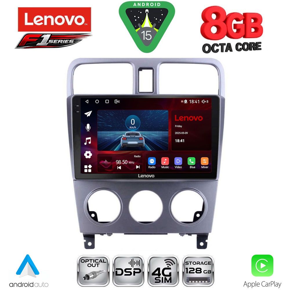 LENOVO SSR 10661_CPA (9inc) MULTIMEDIA TABLET for SUBARU FORESTER mod. 2002-2008
