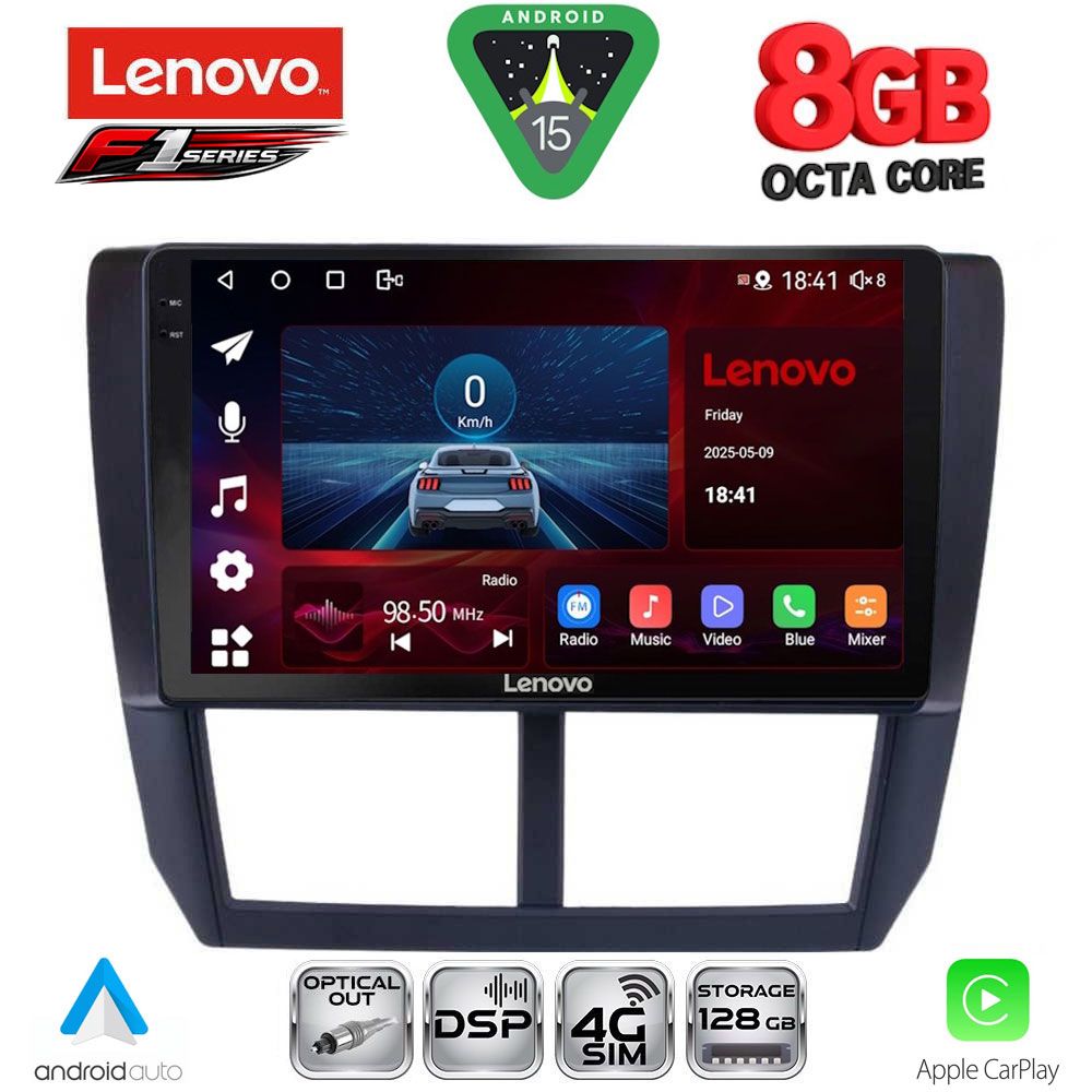 LENOVO SSR 10662_CPA (9inc) MULTIMEDIA TABLET for SUBARU FORESTER - IMPREZA - XV mod. 2008-2013