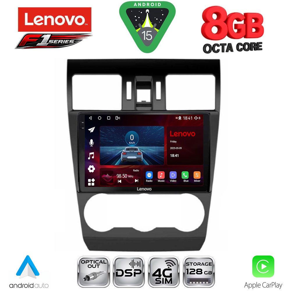 LENOVO SSR 10663_CPA (9inc) MULTIMEDIA TABLET for SUBARU FORESTER - IMPREZA - XV mod. 2013-2019