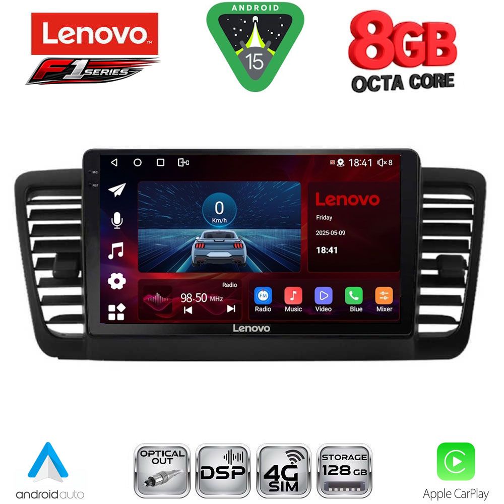 LENOVO SSR 10665_CPA (9inc) MULTIMEDIA TABLET for SUBARU LEGACY - OUTBACK mod. 2002-2008